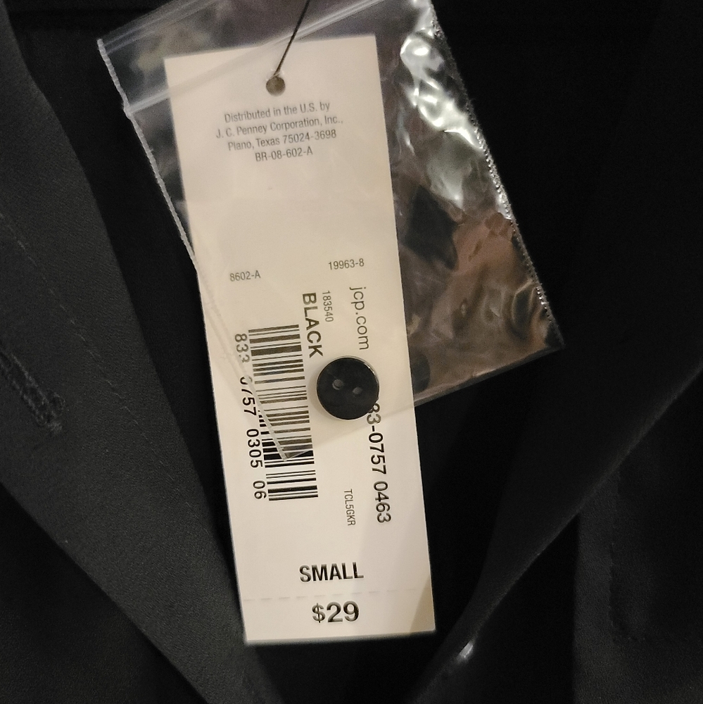 Worthington Black Sleeveless Button Down Shirt - Picture 2 of 4